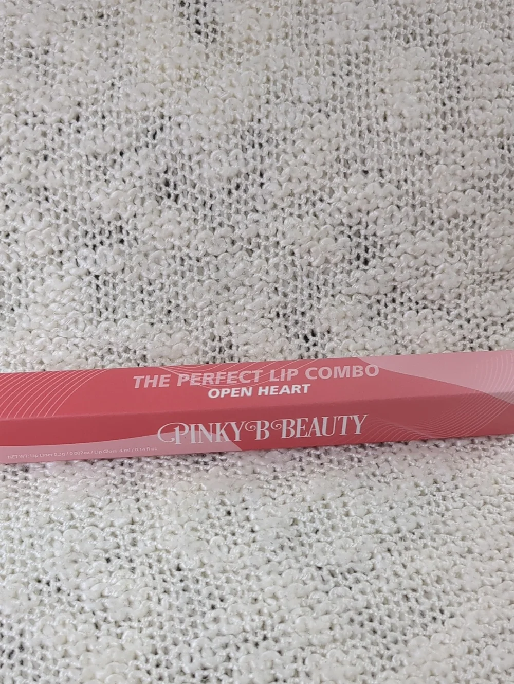 Pinky B Beauty The Perfect Lip Combo in Open Heart, 4ml/(4.2ml/0.14fl oz)